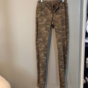 Camo print pants; Maurices Brand; small-reg.